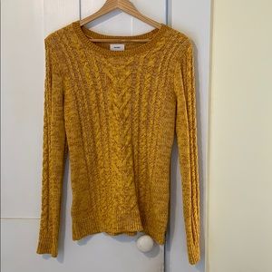 Bright Yellow Knitted Sweater